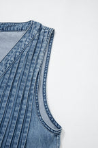 Wildflower Season Denim Wide Leg Jumpsuit
