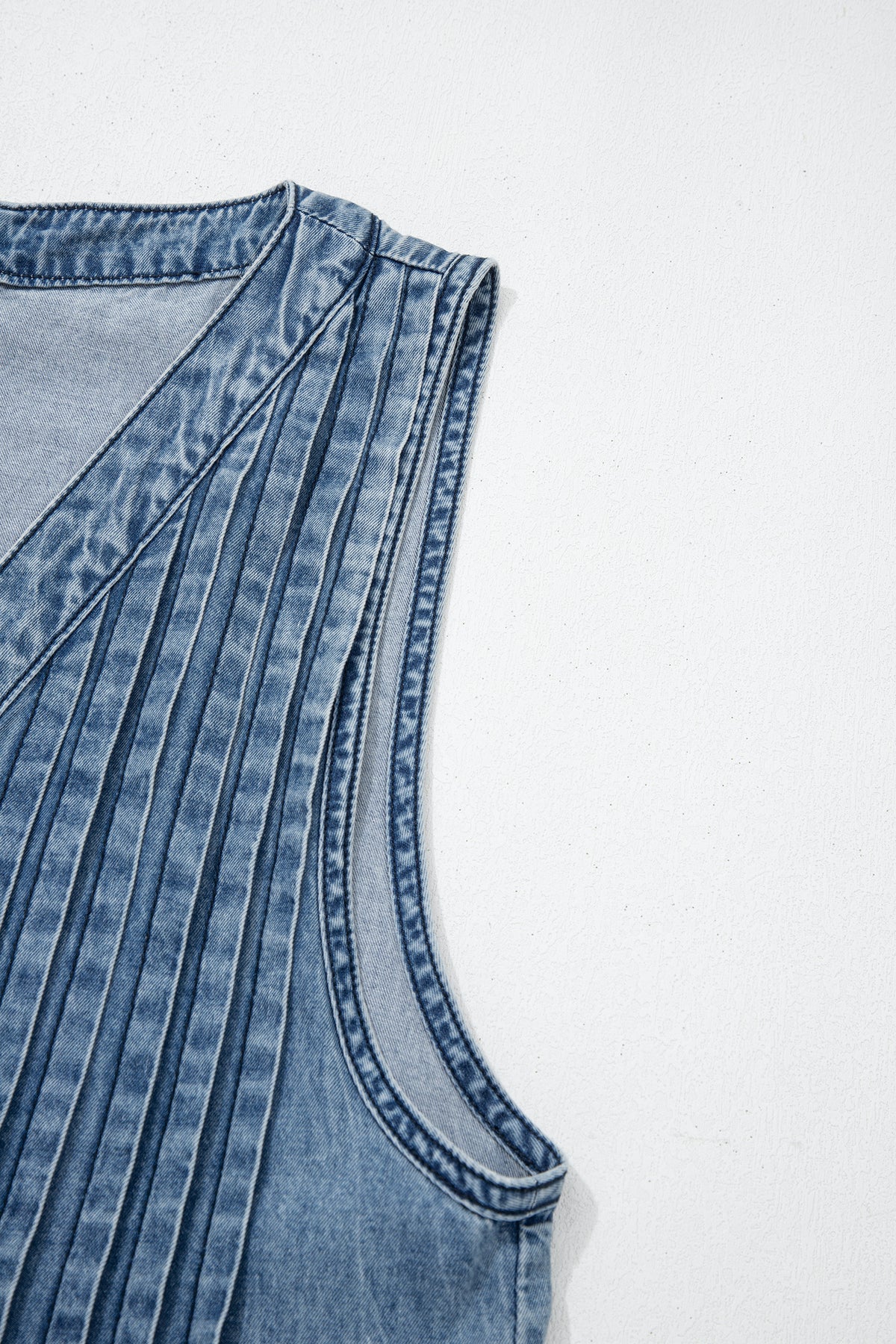 Wildflower Season Denim Wide Leg Jumpsuit