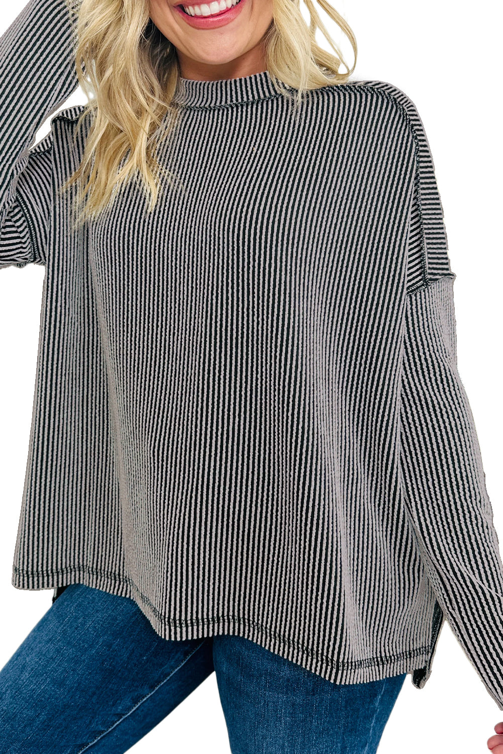 Under The Moon Long Sleeve Loose Top