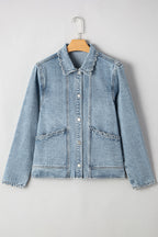 Small Town Button Up Denim Jacket
