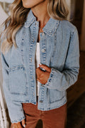 Small Town Button Up Denim Jacket