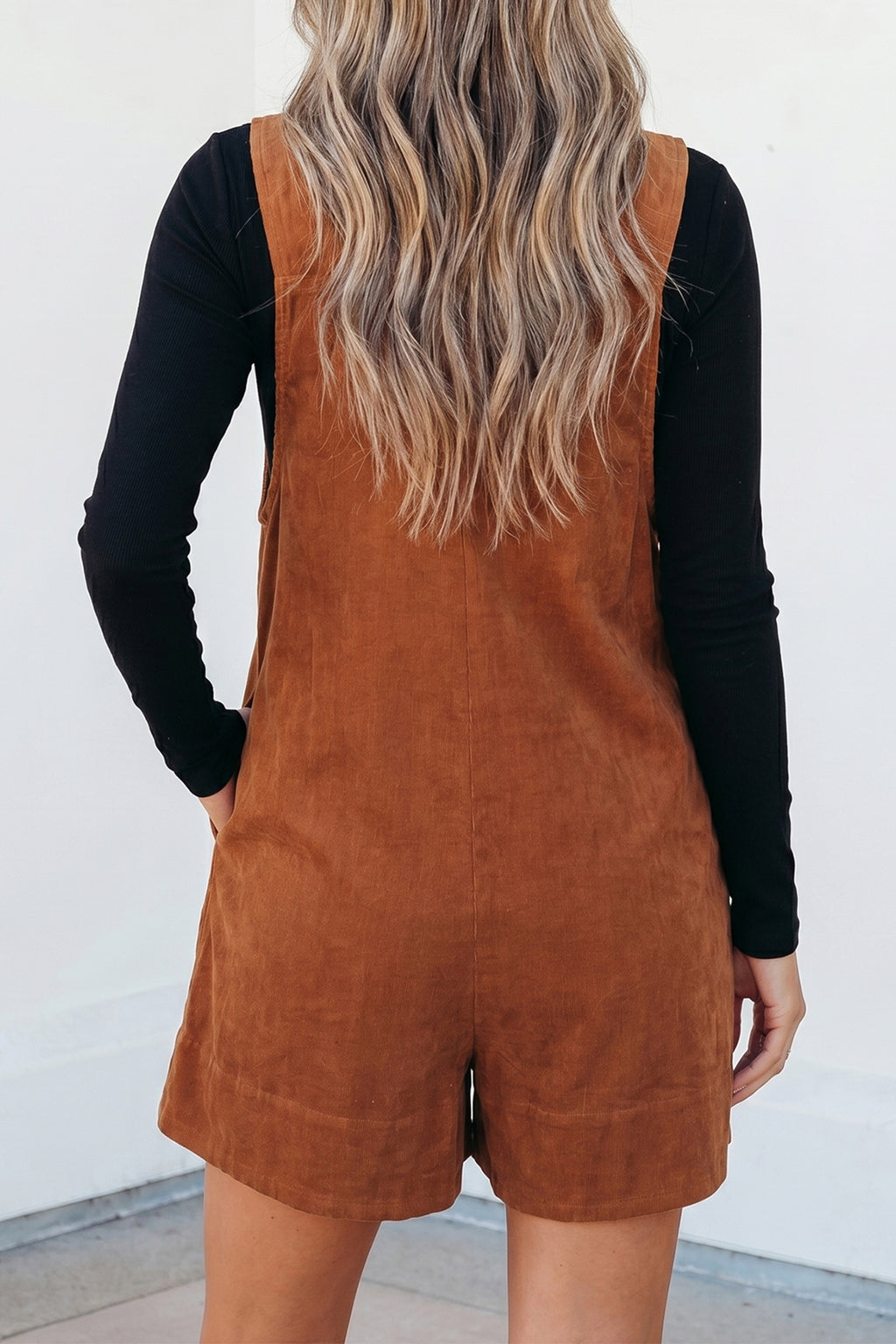 Fall For You Sleeveless Corduroy Romper