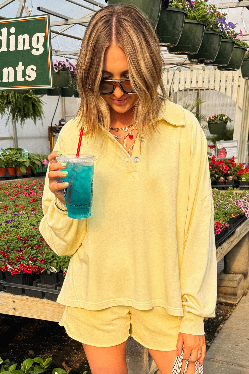 Sunset By The Coast Pullover and Shorts Set