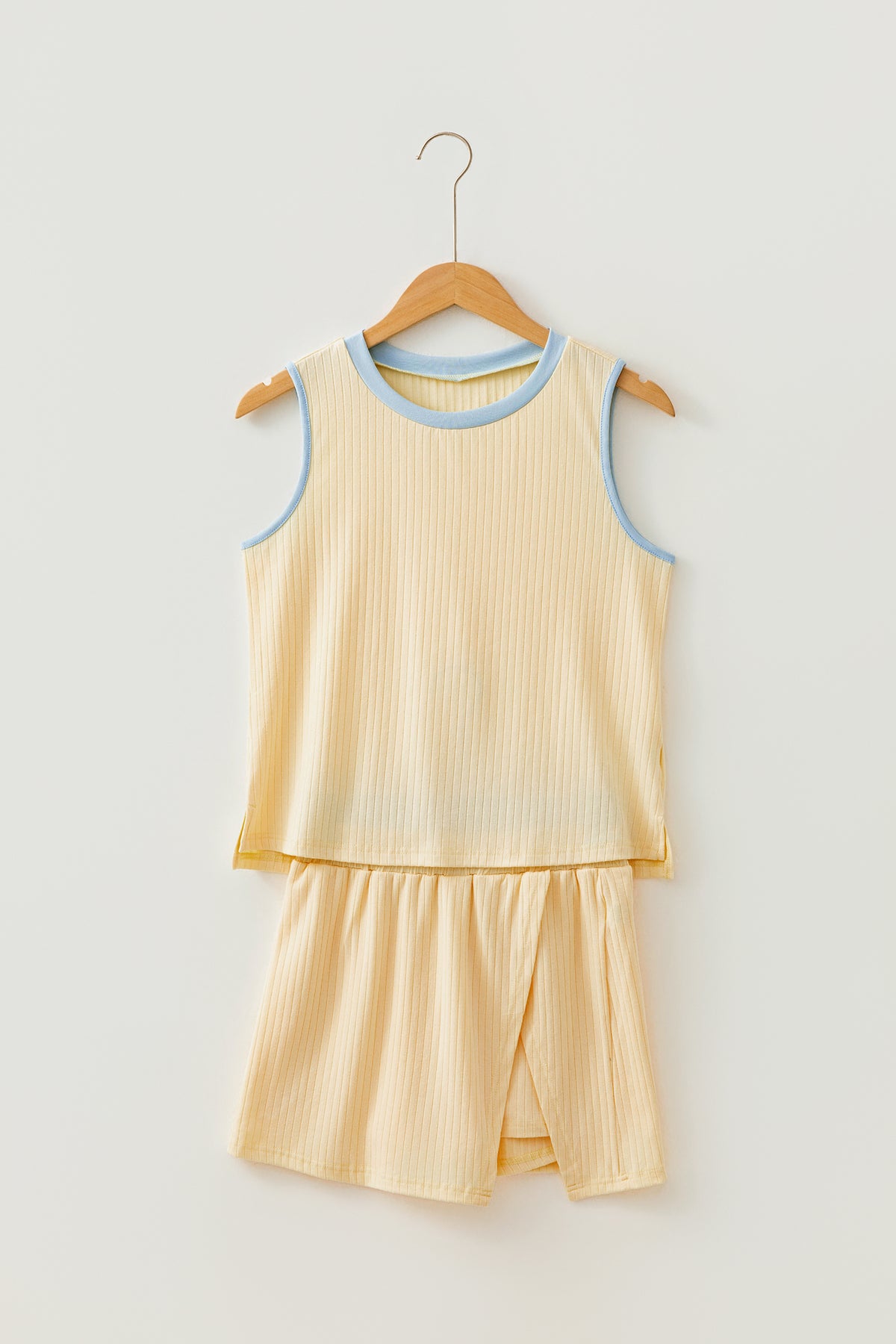 Girl Next Door Tank Split Skort 2pcs Set