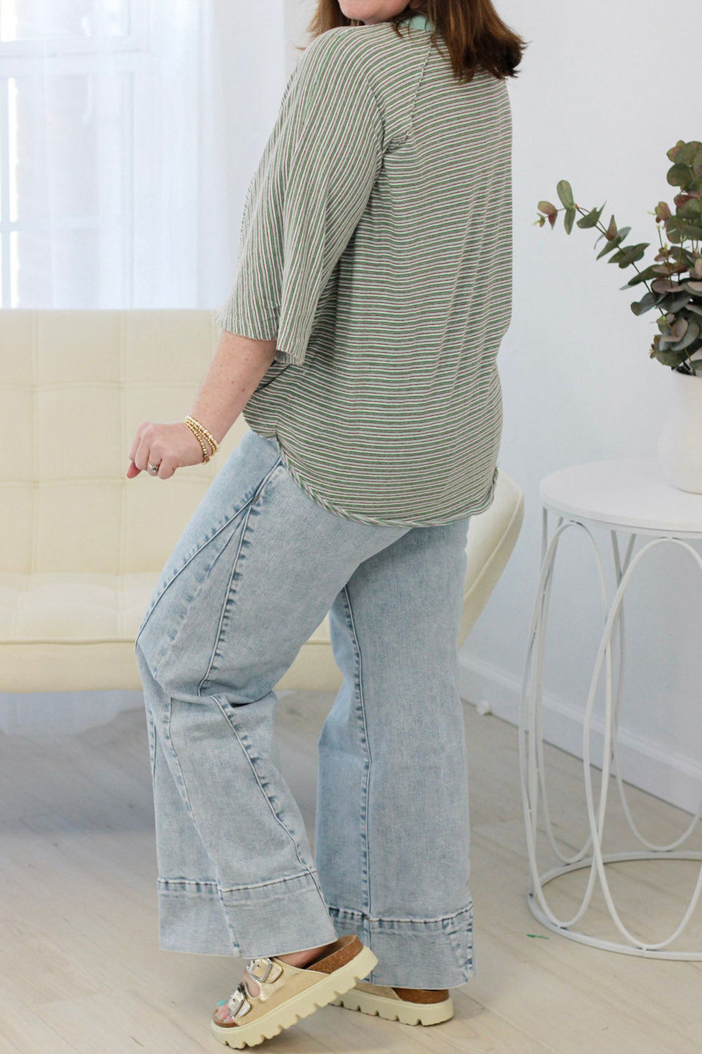 Sunday Funday Paneling Loose Fit Plus Size Denim Jeans