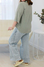 Sunday Funday Paneling Loose Fit Plus Size Denim Jeans
