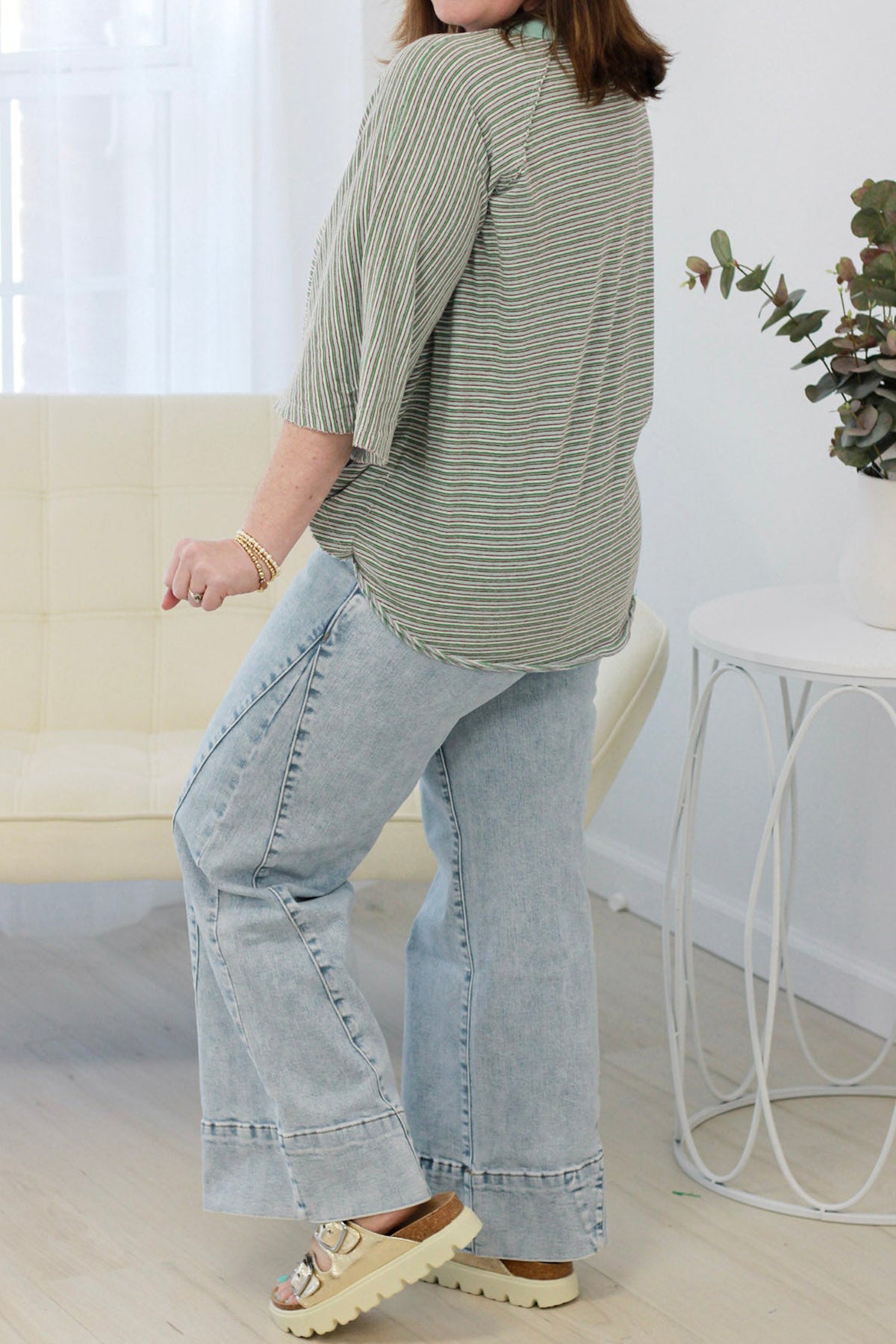 Sunday Funday Paneling Loose Fit Plus Size Denim Jeans