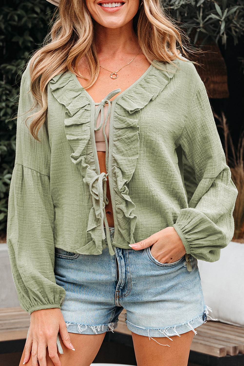 Meadow Mist Long Sleeve Blouse