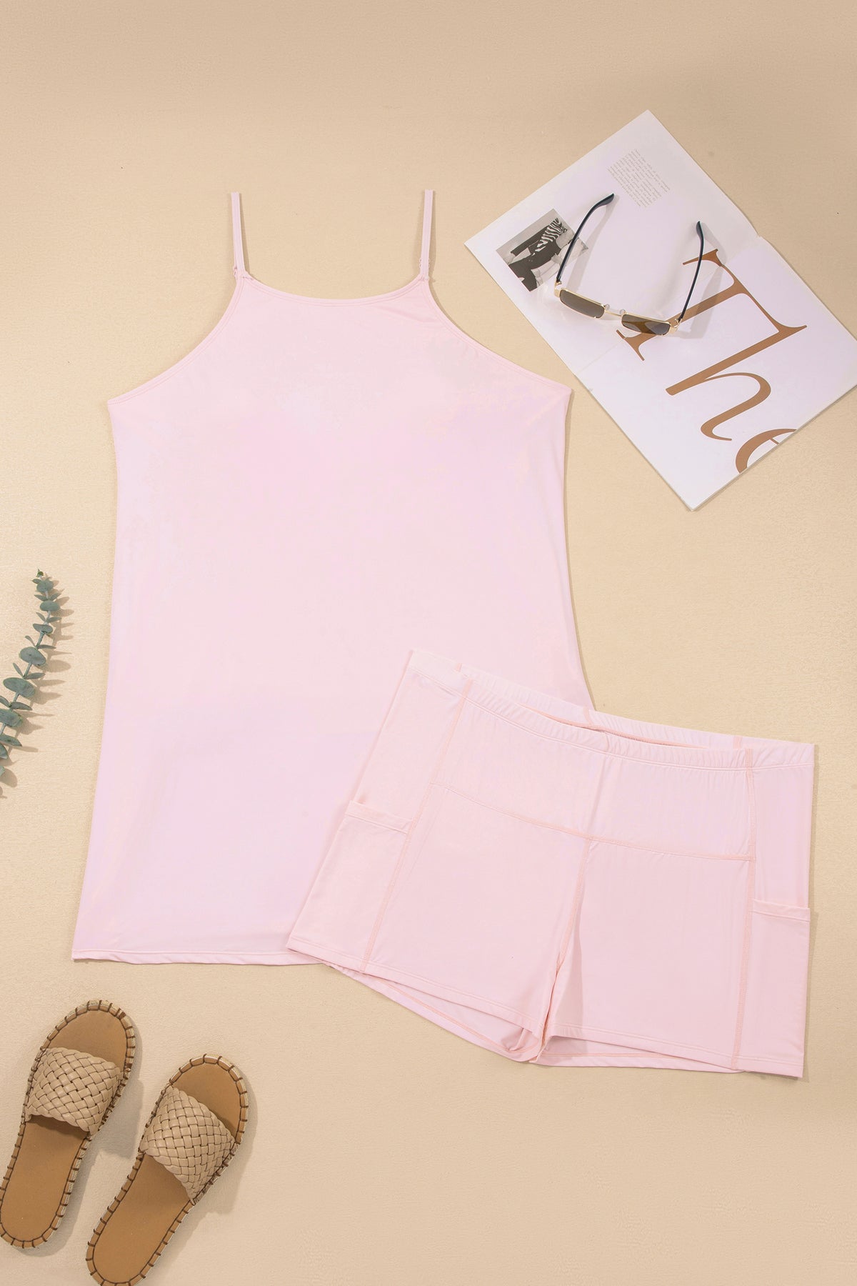 Made Me Blush Plus Size Two Piece Activewear Set