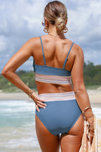 Bae-cation Mode 2pcs High Waist Bikini Swimsuit