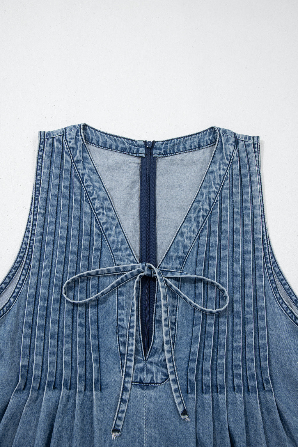 Wildflower Season Denim Wide Leg Jumpsuit