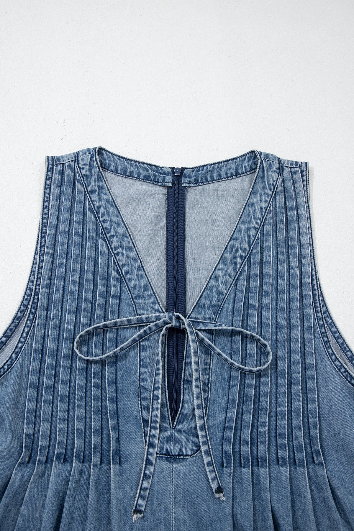 Wildflower Season Denim Wide Leg Jumpsuit
