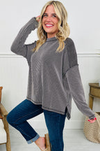 Under The Moon Long Sleeve Loose Top