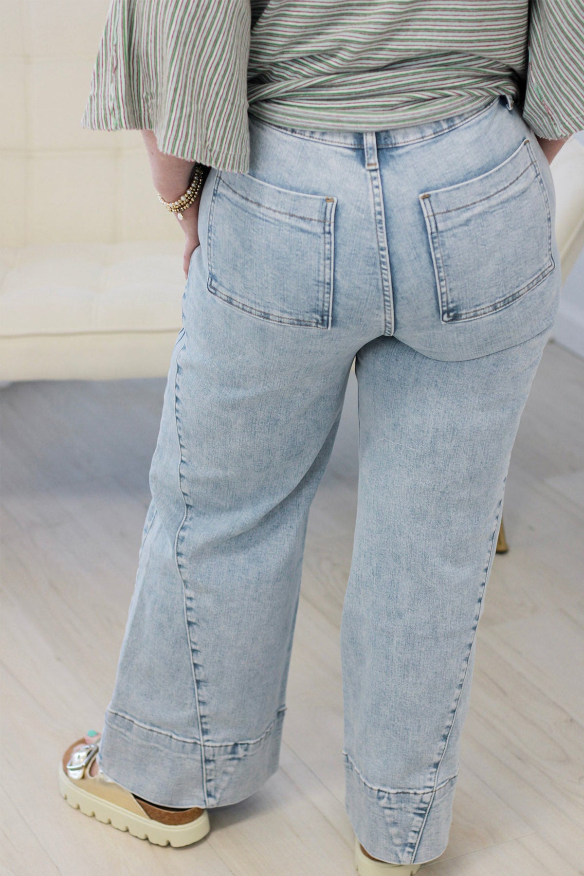 Sunday Funday Paneling Loose Fit Plus Size Denim Jeans