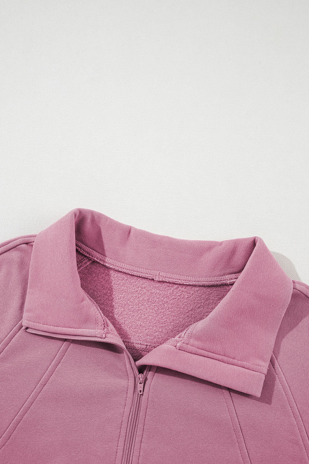 Active Era Rose Pink Collar Half Zip Up Pullover
