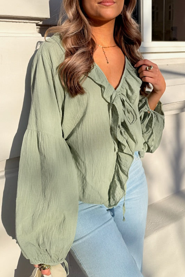 Meadow Mist Long Sleeve Blouse