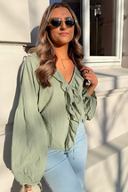 Meadow Mist Long Sleeve Blouse