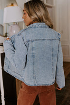 Small Town Button Up Denim Jacket