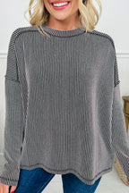 Under The Moon Long Sleeve Loose Top