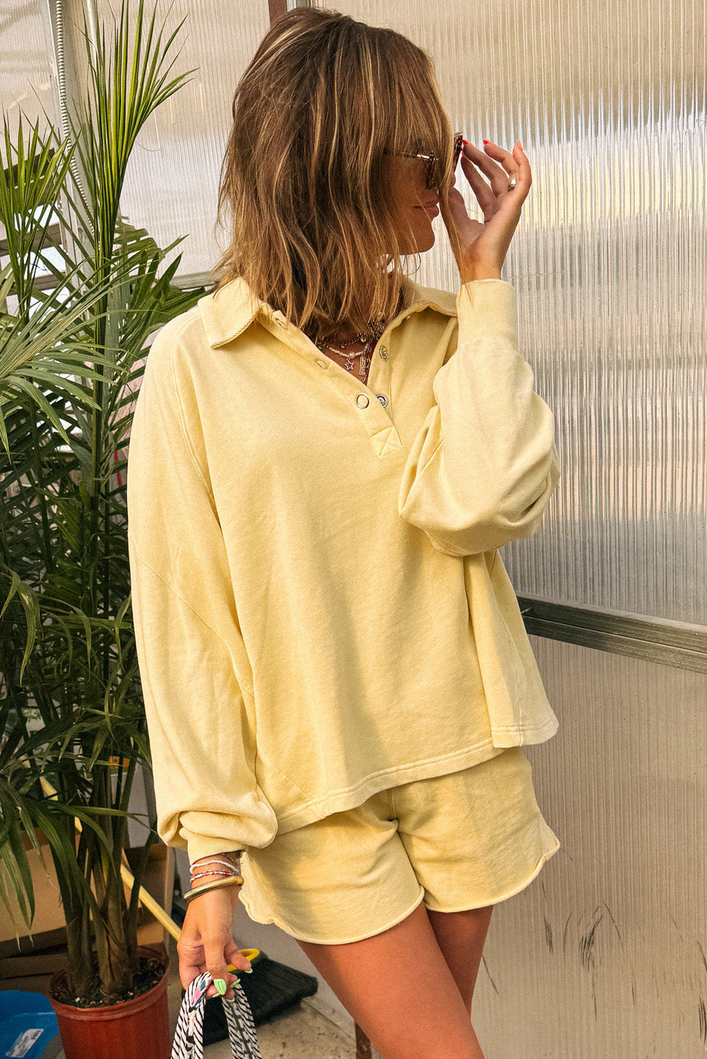 Sunset By The Coast Pullover and Shorts Set