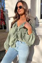 Meadow Mist Long Sleeve Blouse