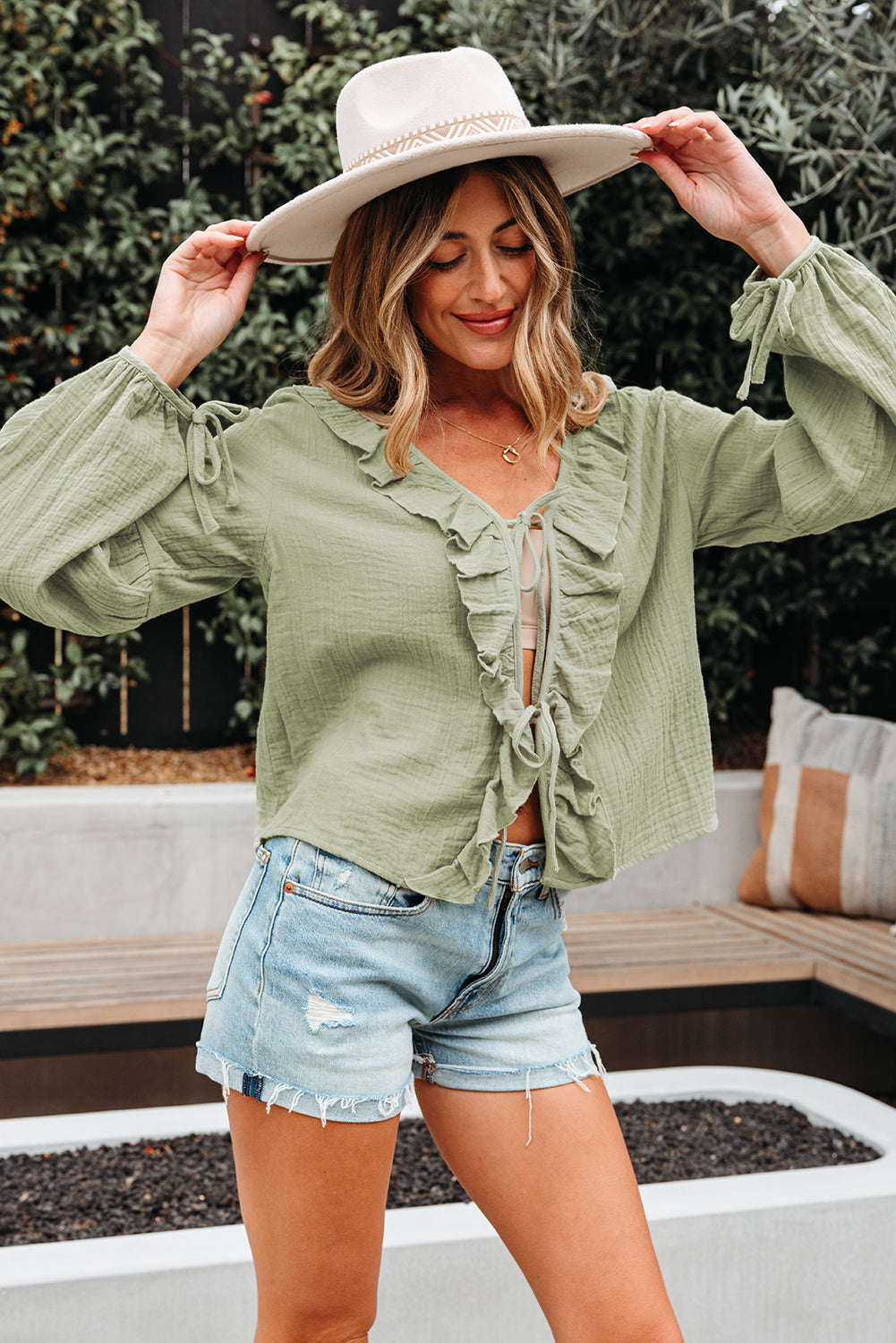 Meadow Mist Long Sleeve Blouse