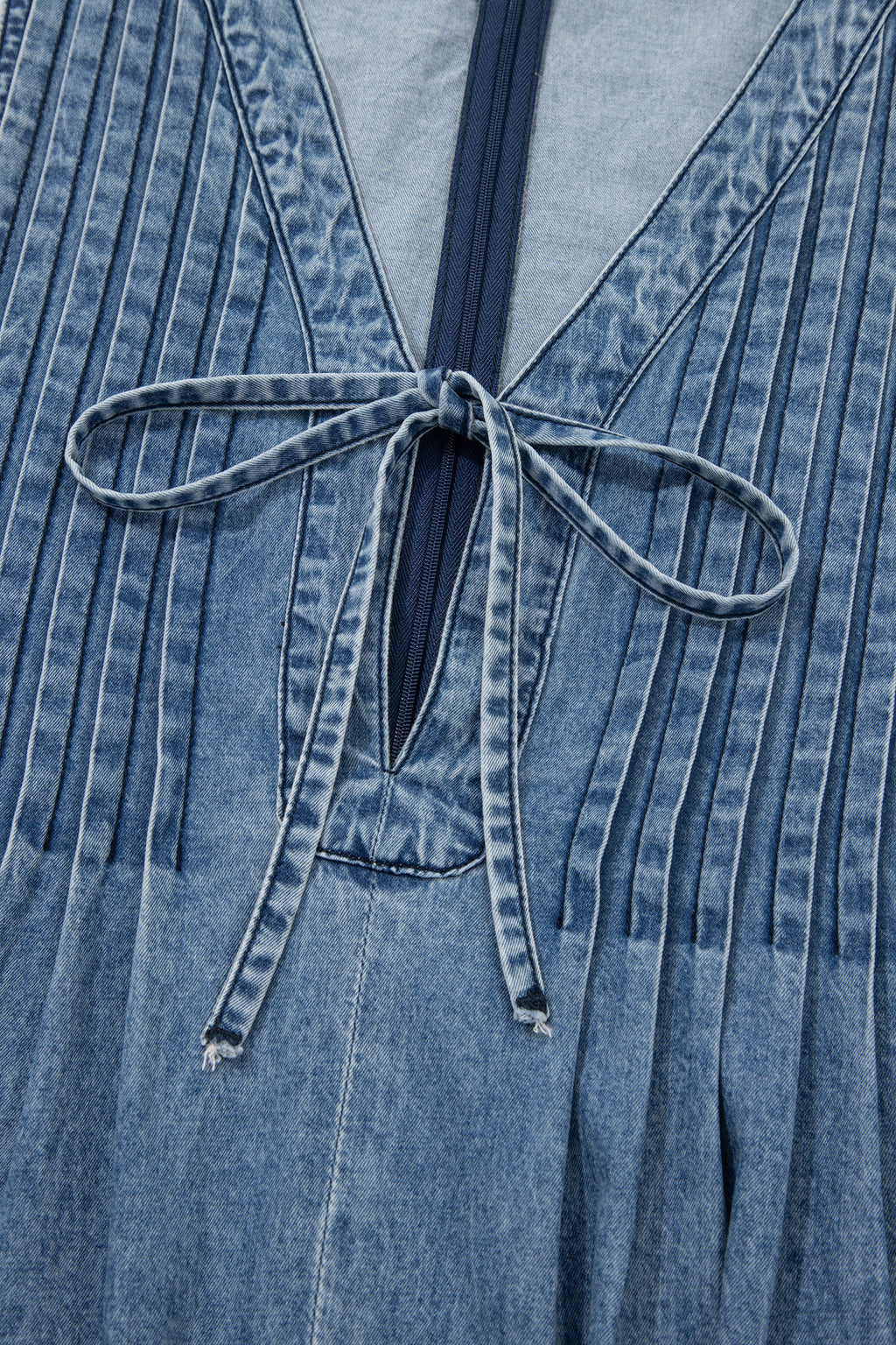 Wildflower Season Denim Wide Leg Jumpsuit