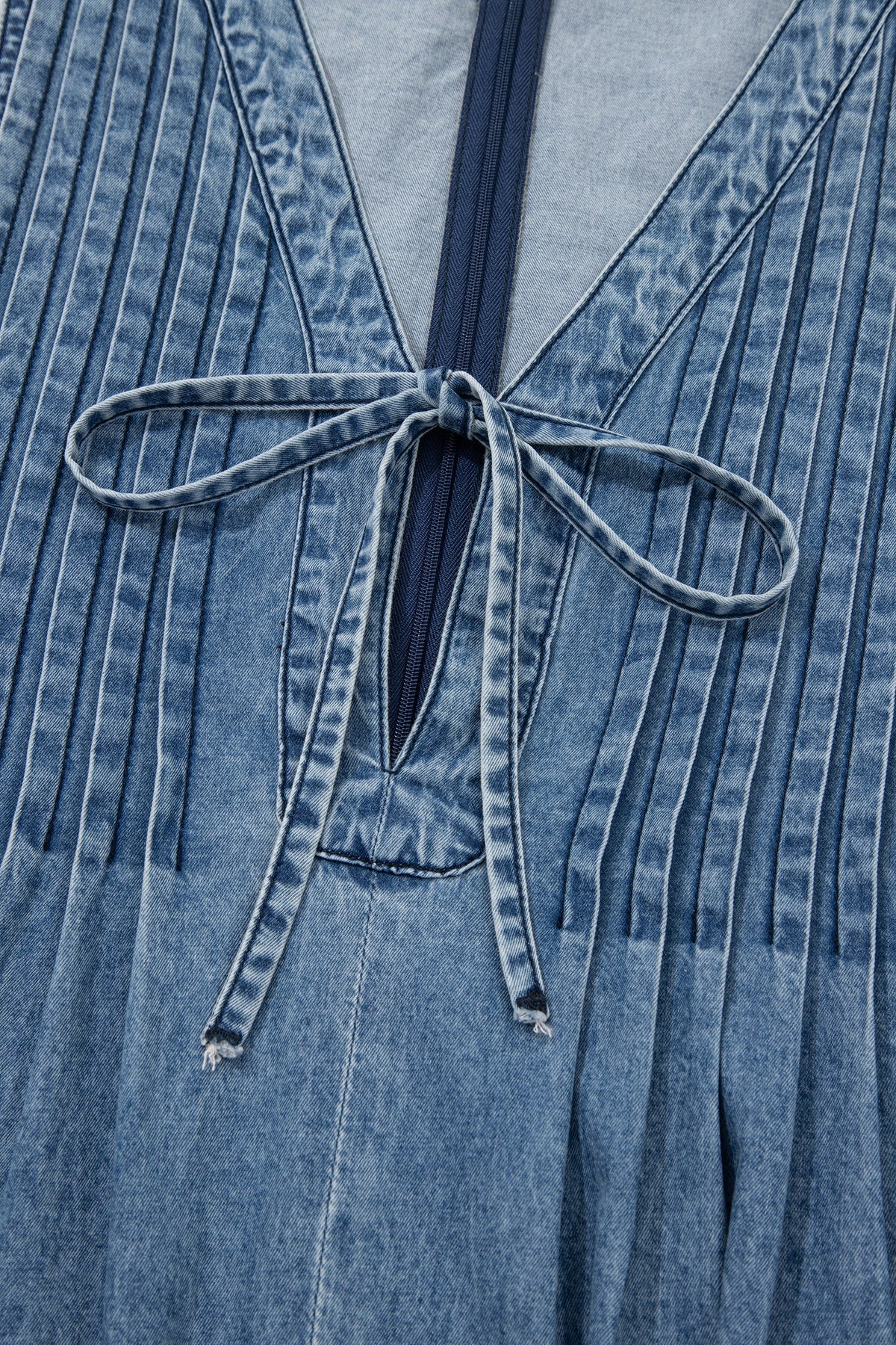 Wildflower Season Denim Wide Leg Jumpsuit