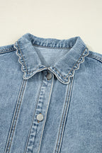 Small Town Button Up Denim Jacket